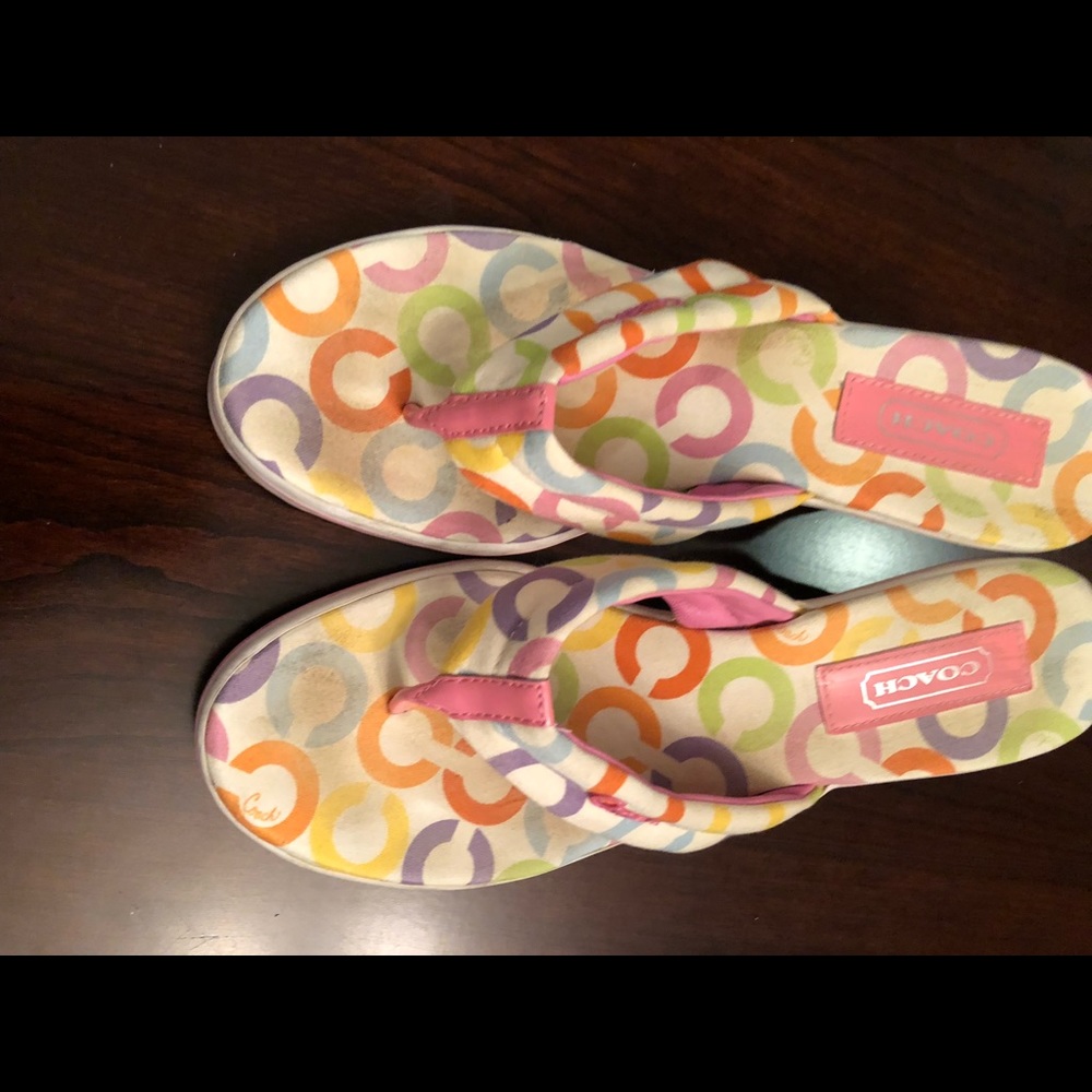 Coach wedge sandals